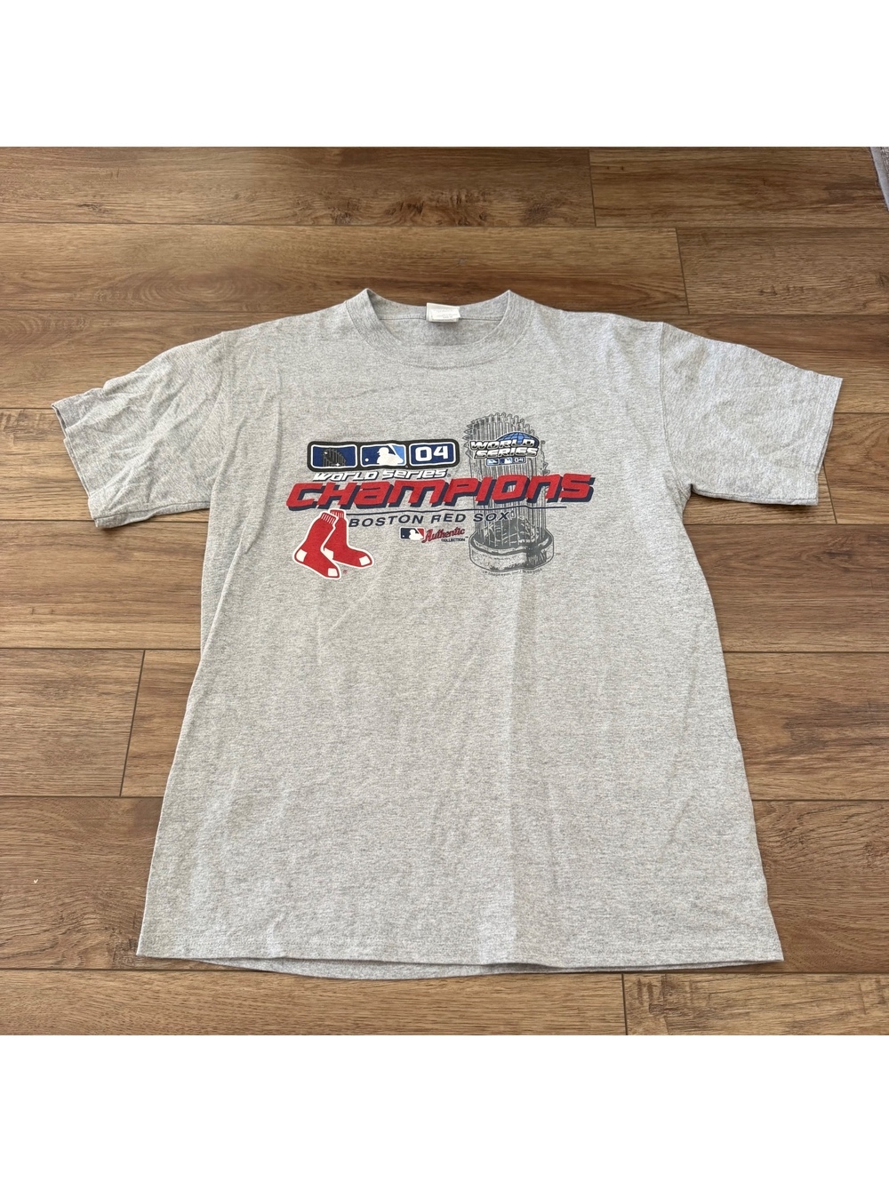 Vtg 2004 Boston Red Sox World Series Champions Shirt M